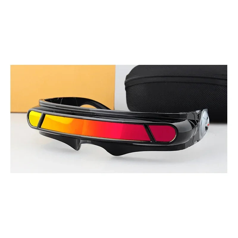Memory Material Shield Sunglasses XMan Cosplay — Red | KIMLUD