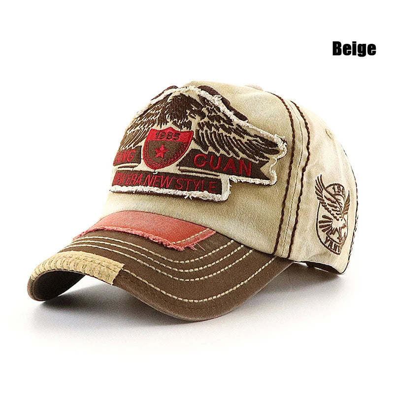 Various Sizes Suitable For Different Family Members Parent-Child Letter Pattern Patch Embroidery Cotton Adjustable Baseball Cap