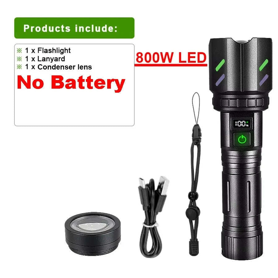most-powerful-200000lm-tactical-flashlight-firestarter-high-power-led-flashlight-type-c-rechargeable-torch-laser-pointer-outdoorkimludkimlud-35562539