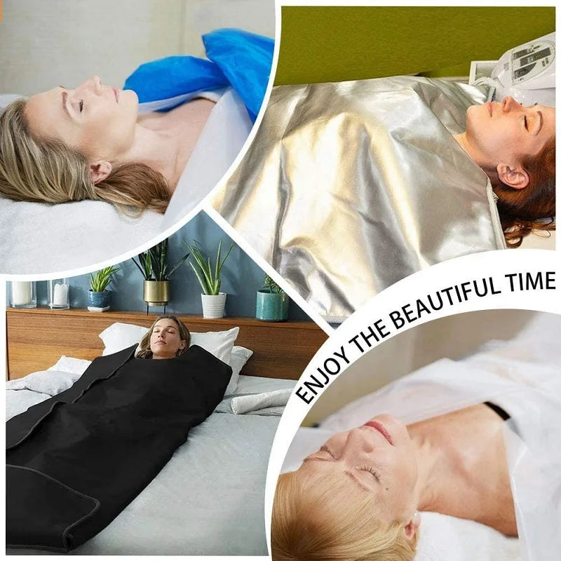 50Pcs Disposable Infrared Sauna Blanket Bags 47"x82" PVC Plastic Sheeting for Body Wrap Pack Sauna Blanket Bath Bags