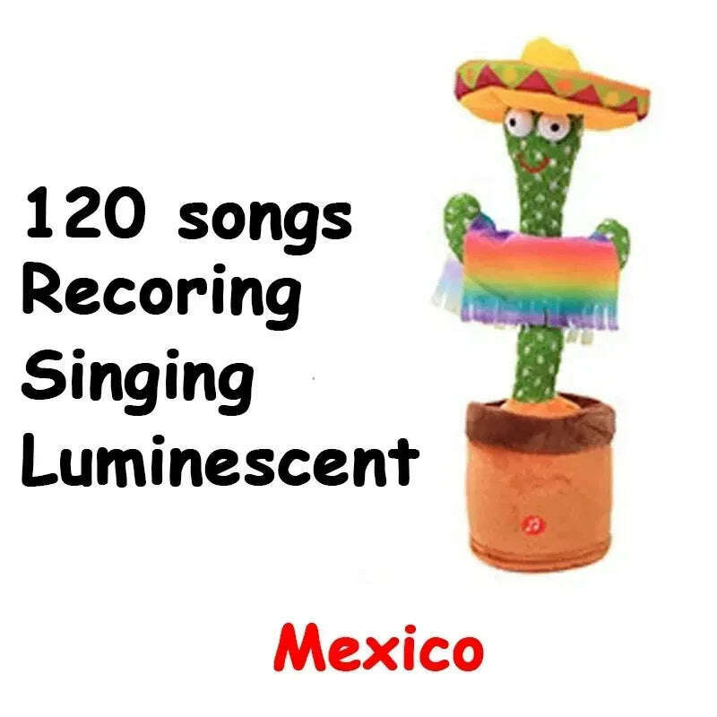 KIMLUD, A Talking Cactus Toy That Can Be Charged, Recorded, and Repeated. Suitable for Spanish, English, and Arabic Voice Changer, Mexico, KIMLUD APPAREL - Womens Clothes
