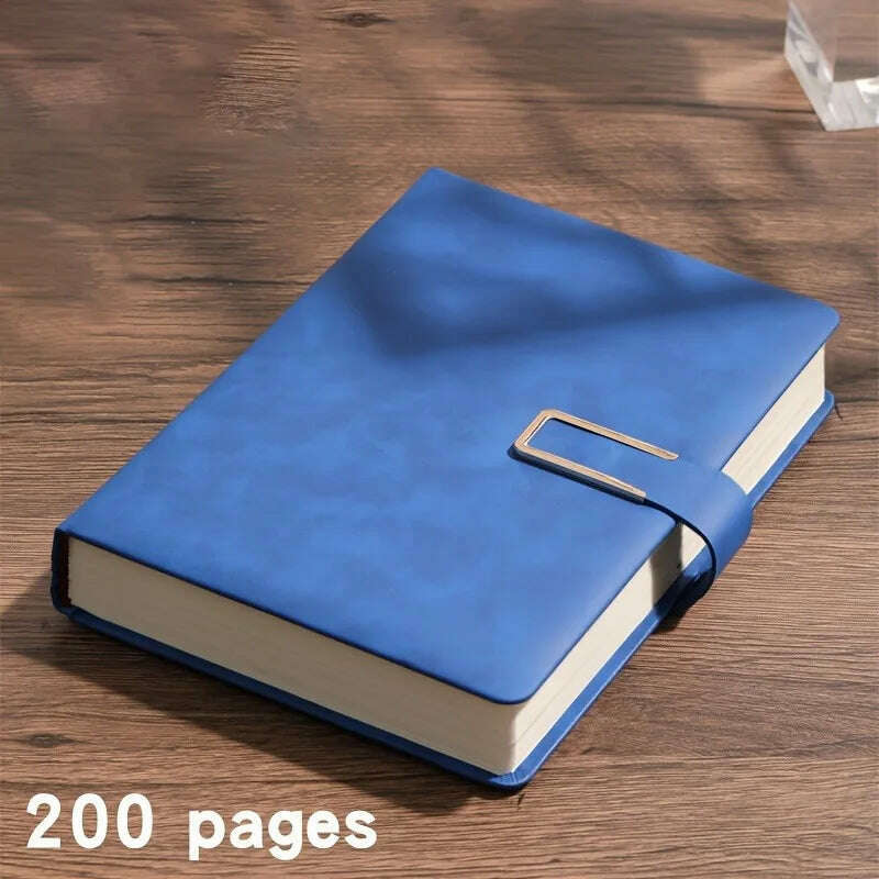 A5 Thickened Deer Head Notebook Business PU Soft Leather Notepad With Horizontal Lines School Office Supplies Stationery - KIMLUD