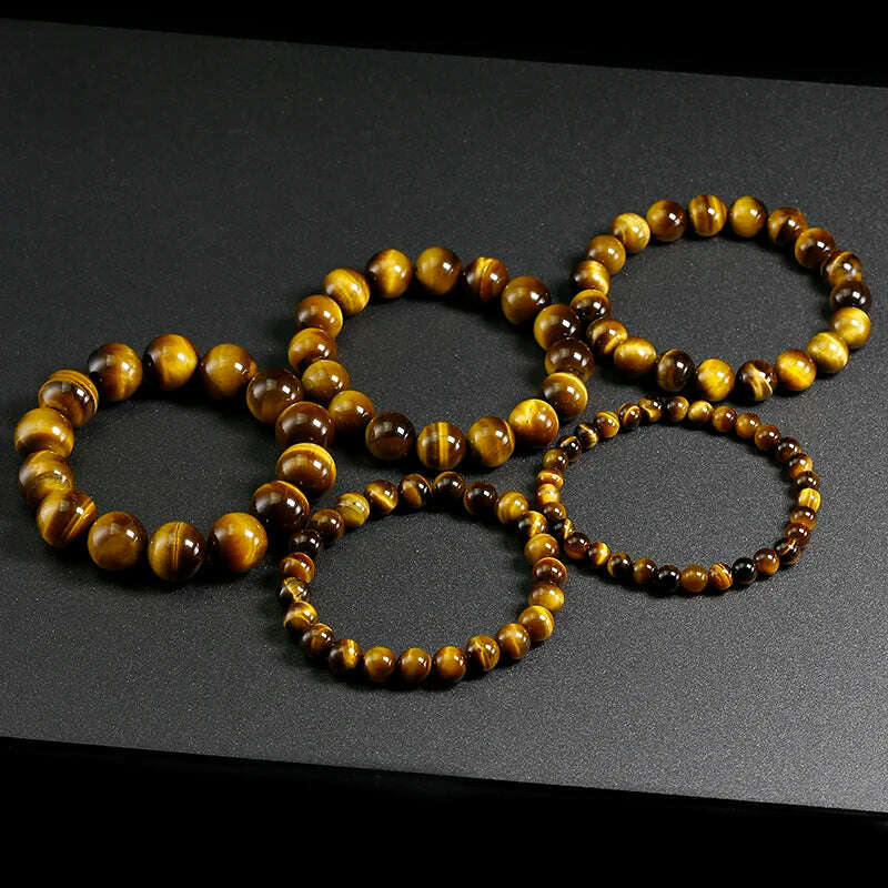 KIMLUD, AAA Tiger eyes Beads Bracelet Men Charm Natural Stone Bracelets For Man Handmade Yoga Couple Women Gemstone Health Jewelry, KIMLUD Womens Clothes
