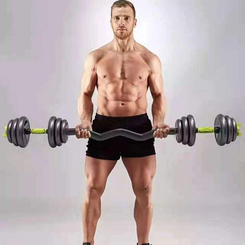 KIMLUD, Adjustable Dumbbell Set for Men, Fitness Equipment, Household Barbell, Kettlebell Combination, 10kg, Hot-selling, 2021, KIMLUD Womens Clothes