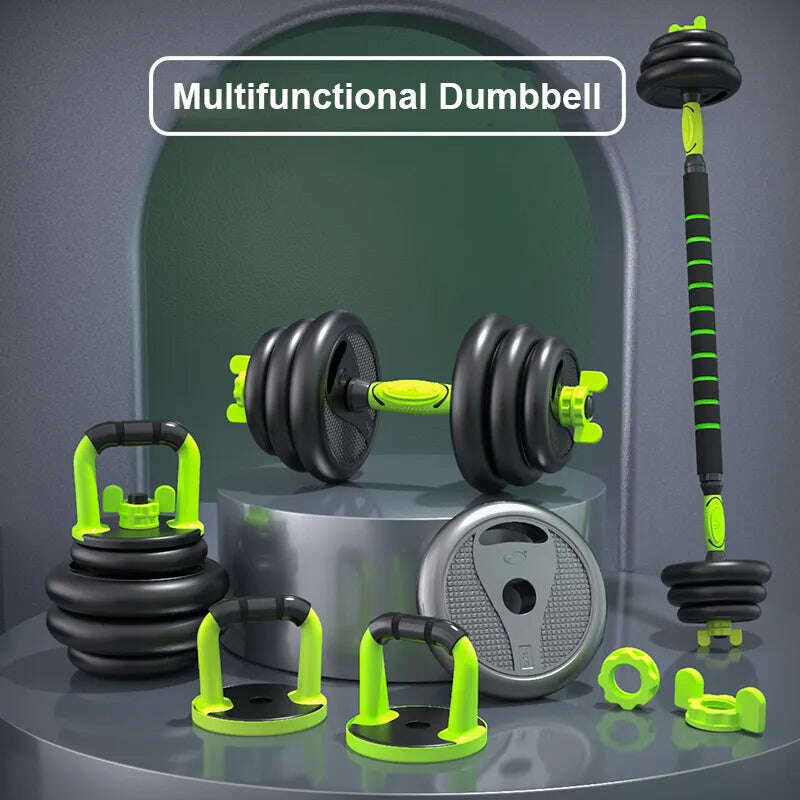 KIMLUD, Adjustable Dumbbell Set for Men, Fitness Equipment, Household Barbell, Kettlebell Combination, 10kg, Hot-selling, 2021, KIMLUD Womens Clothes