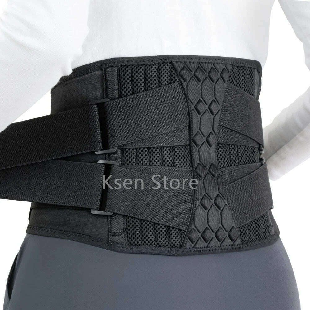 KIMLUD, Adjustable Waist Support Lumbar Back Belt Lower Back Brace for Back Pain Relief Lumbar Spine Strap with 10 Stays Waist Protector, KIMLUD Womens Clothes