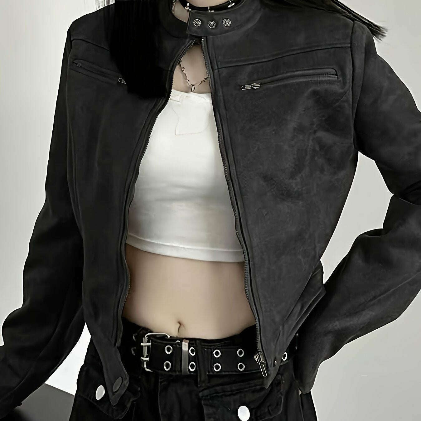 womens-elegant-gothic-full-zip-jacket-with-full-zip-front-closure-full-length-zipper-stand-collar---heavy-duty-winter-outerwear-machine-washable-black--like-texture-coat-for-fallwinter-casual-formal-outfits-retro-zikimlud-womens-fashion-34625569