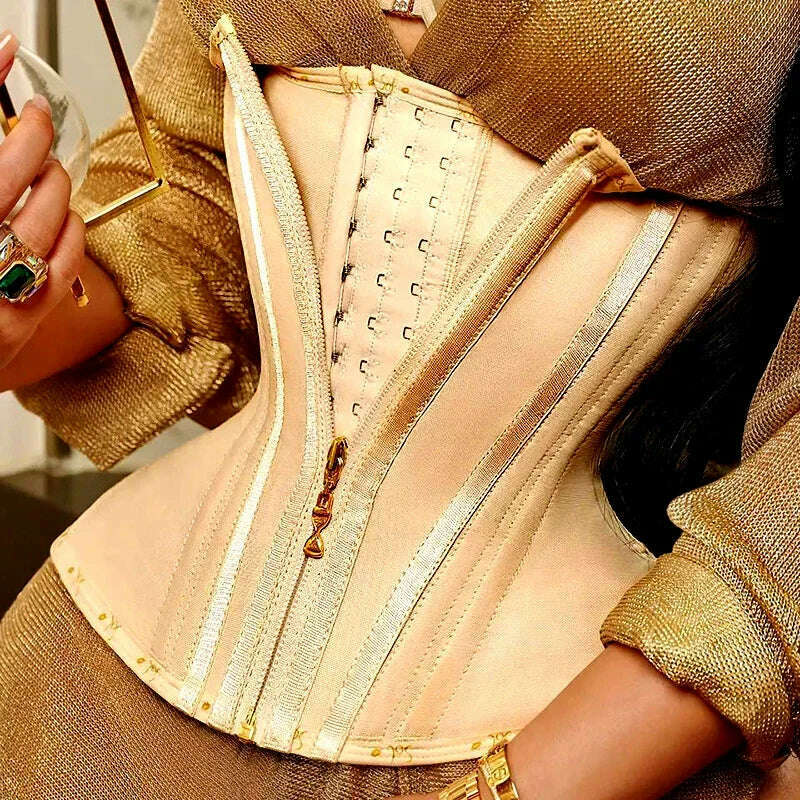 AfruliA Fajas Colombian Girdles Waist Trainer High Compression BBL Shorts Tummy Control Sheath Flat Stomach Modeling Belt Corset - KIMLUD
