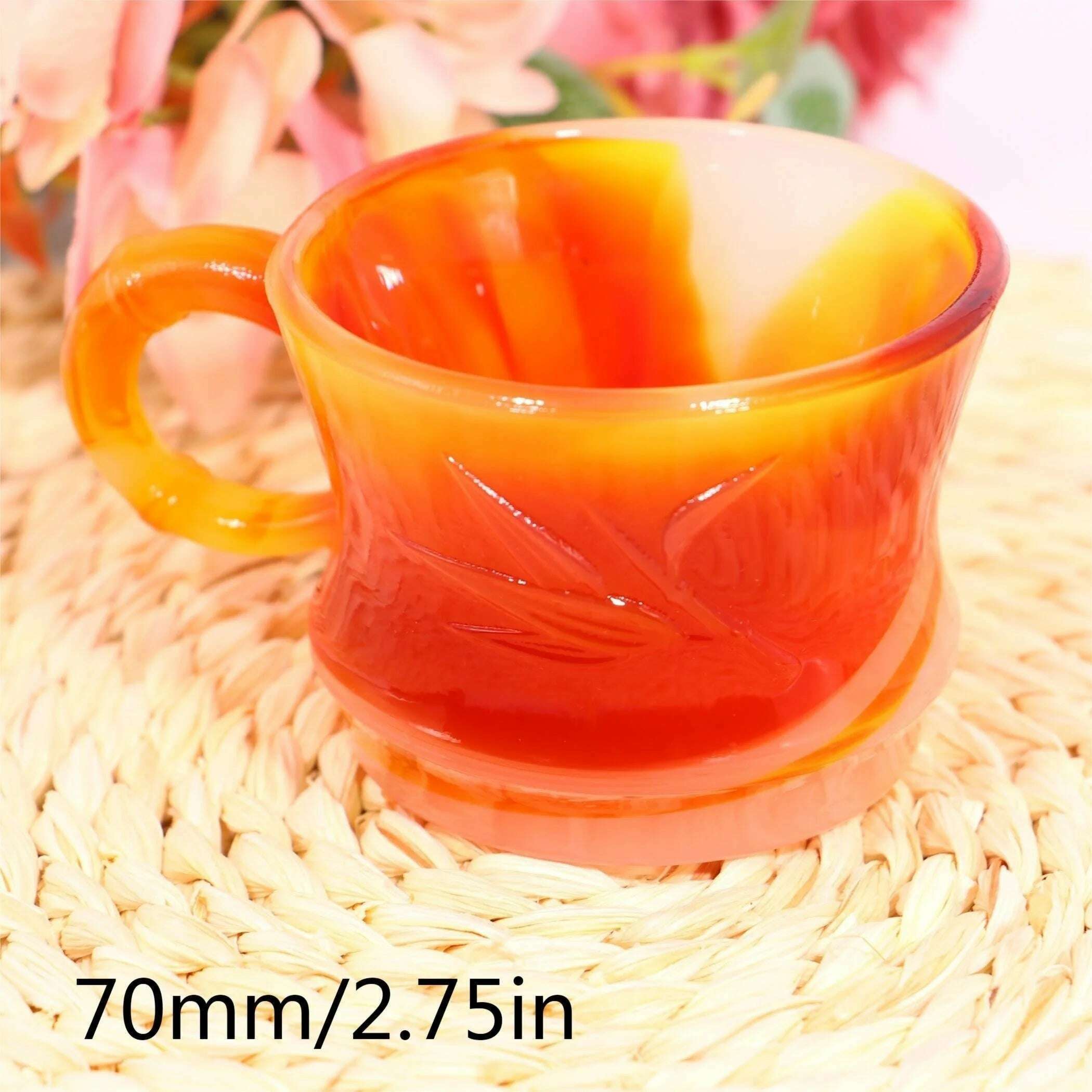 KIMLUD, Agate Bowl Quartz Crystal Cup Rock Indoor Decoration Gift For Home Room Living Room Office Decoration Valentine's Day Gift, KIMLUD Womens Clothes
