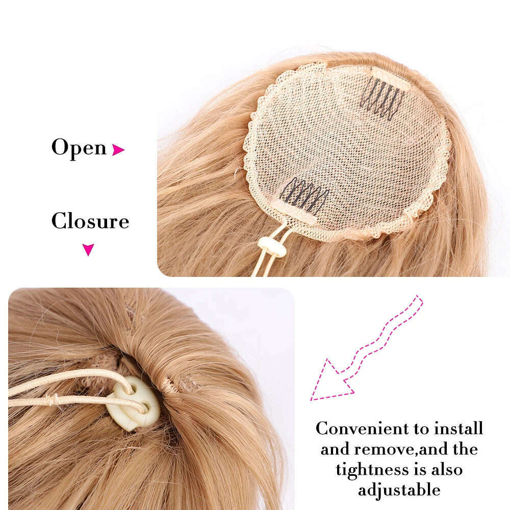 KIMLUD, AISI BEAUTY Synthetic Ponytail Extensions for Women Long Wavy Fluffy Synthetic Ponytail Hairpiece Natural Soft Daily Use, KIMLUD Womens Clothes