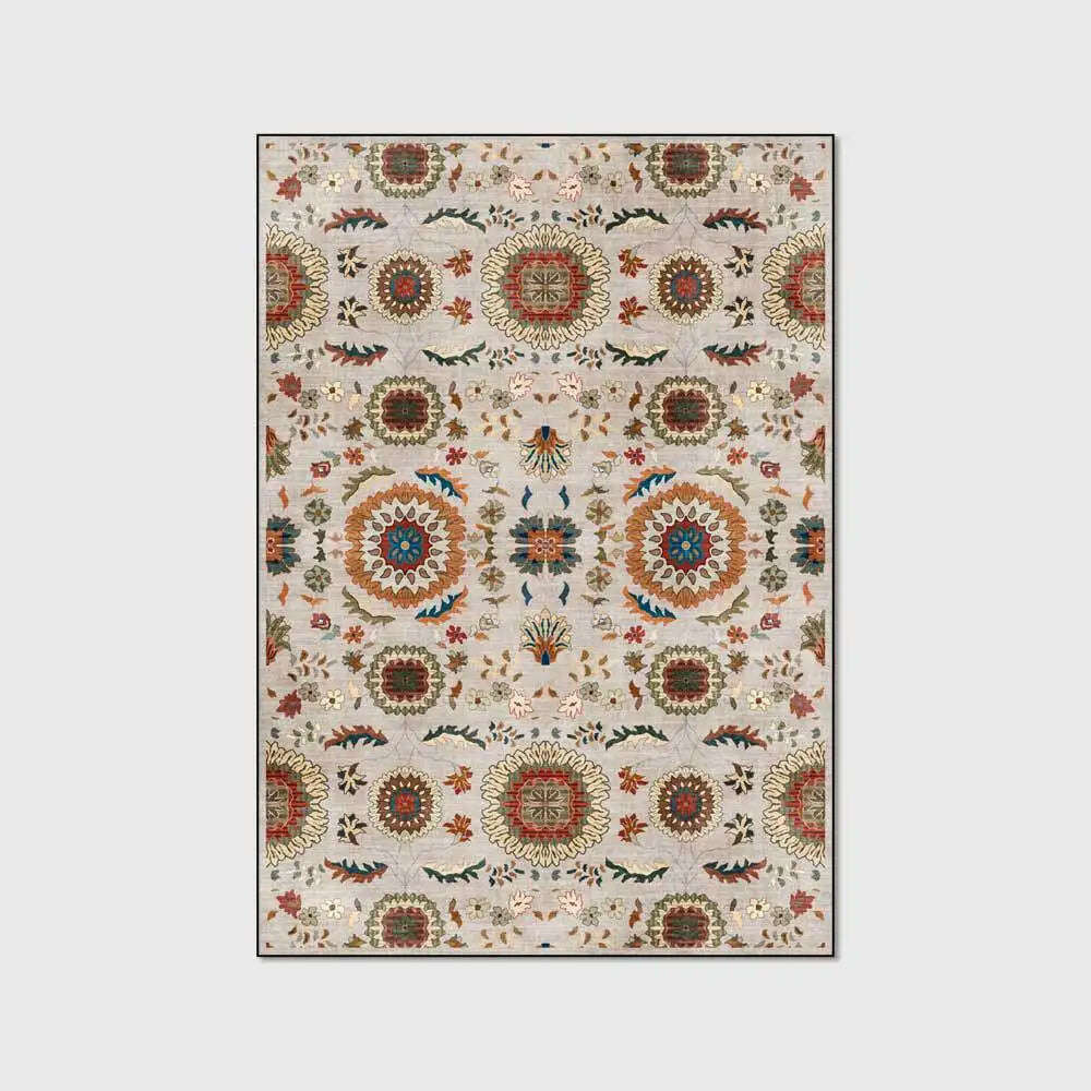 KIMLUD, American Style Hallway Carpet Geometric Flowers Print Living Room Kitchen Bathroom Anti-Slip Area Rugs Bedroom Bedside Floor Mat, 60x90cm / Carpet 3, KIMLUD Womens Clothes