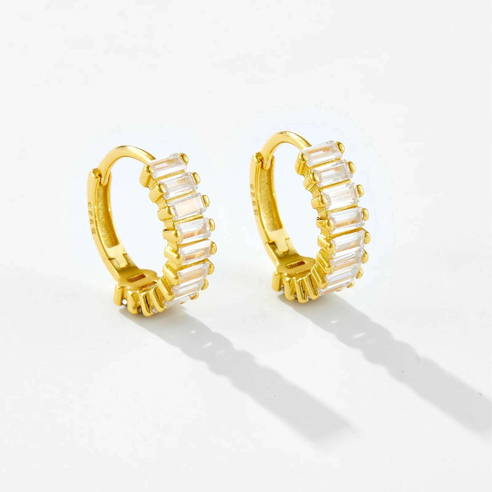 KIMLUD, Andywen 100% 925 Sterling Silver Rainbow Color Hoops Circle Round Earring Piercing CZ Zircon Pave Pendiente Ohrringe Jewelry, KIMLUD Womens Clothes