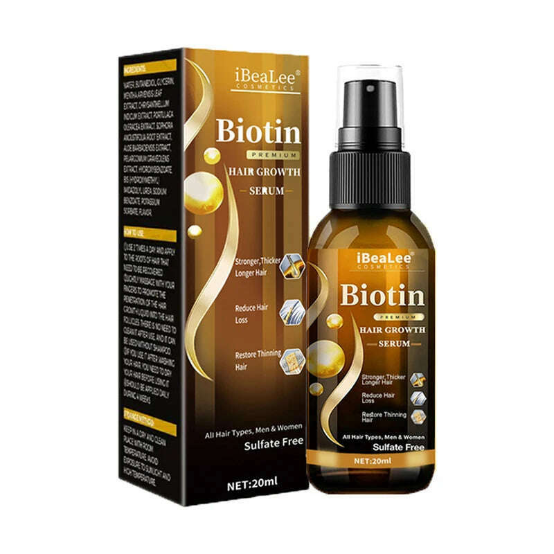 KIMLUD, Anti Hair Loss Serum Fast Hair Growth Spray Products Prevent Baldness Treatment Scalp Dry Damaged Beard Hair Care Essential Oils, 1 PCS, KIMLUD Womens Clothes