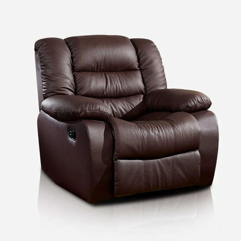 KIMLUD, Antique European Creative cow real genuine leather chair single living room sofa chairs swivel chair functional chair recliner, KIMLUD Womens Clothes