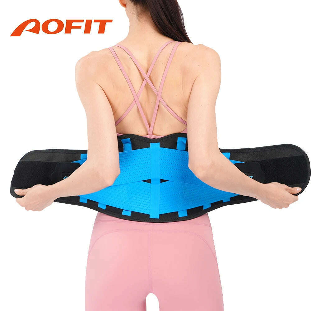 KIMLUD, AOFIT Sport Back Support Belt Orthopedic Corset for Men Women Lumbar Brace Protector Spine Decompression Waist Trainer, KIMLUD Womens Clothes