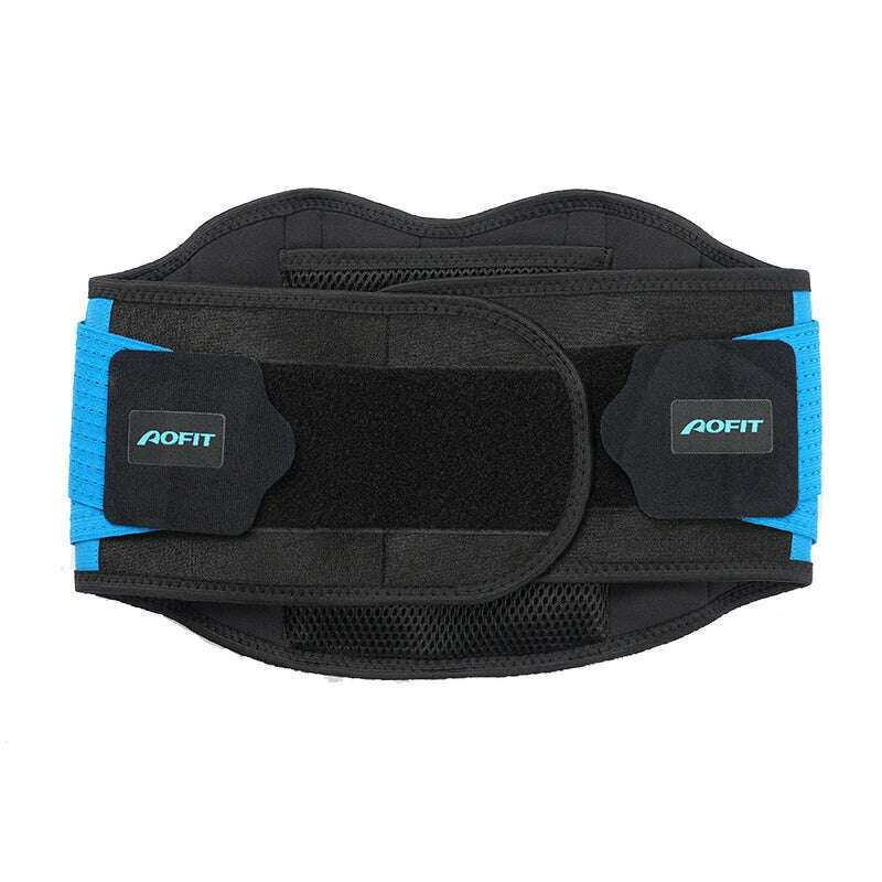 KIMLUD, AOFIT Sport Back Support Belt Orthopedic Corset for Men Women Lumbar Brace Protector Spine Decompression Waist Trainer, Blue / M, KIMLUD APPAREL - Womens Clothes