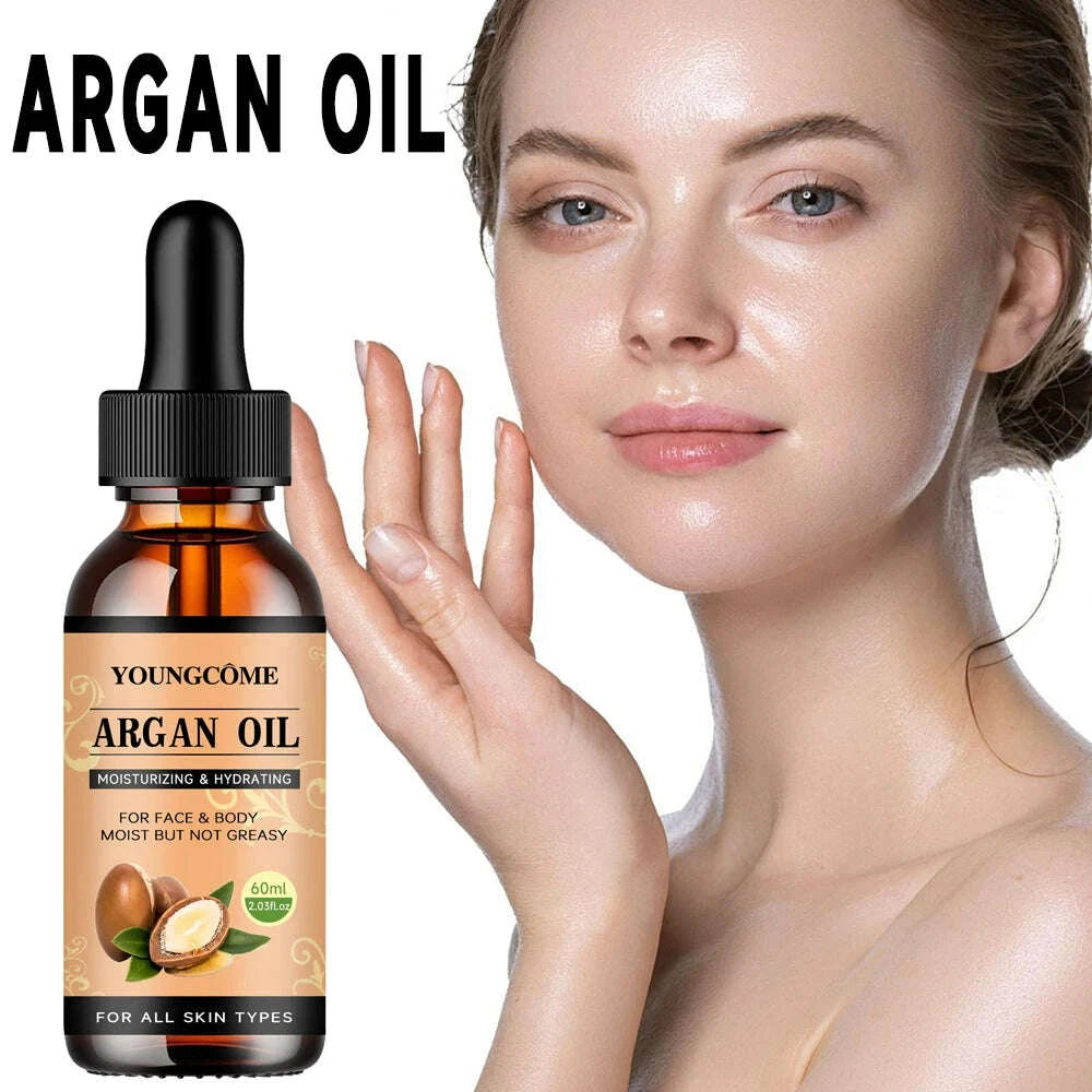 Argan Oil Hair Serum Lightweight Frizz Control - Amber | KIMLUD