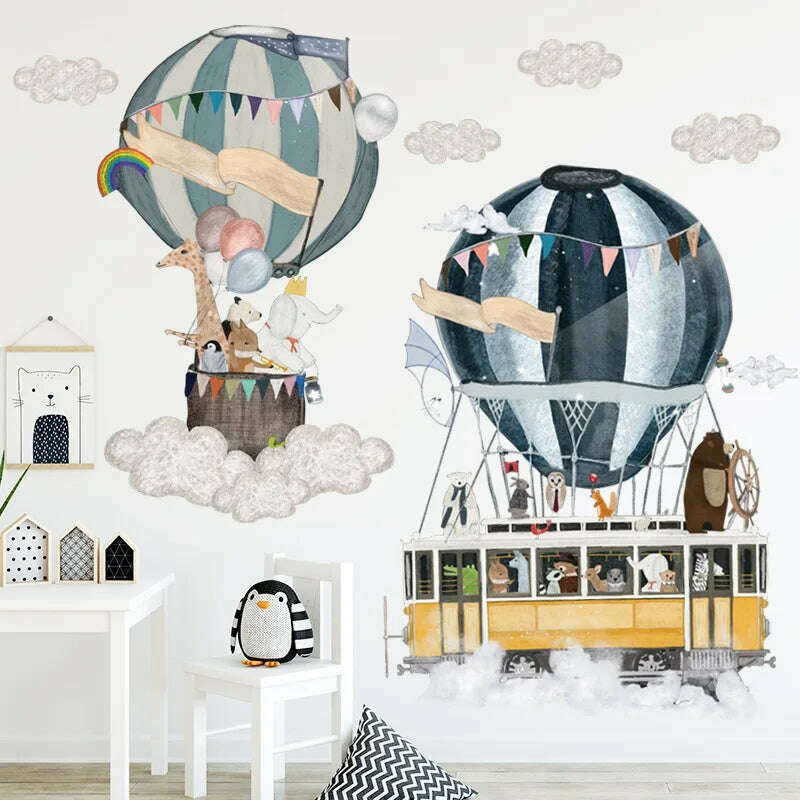 KIMLUD, Astronaut Wall Stickers for Kids rooms Kindergarten Wall Decor Vinyl Remvable PVC Wall Decals Art Tiles Murals Home Decoration, KIMLUD Womens Clothes