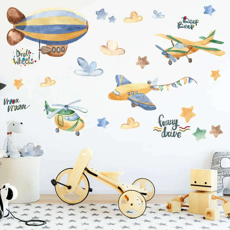 KIMLUD, Astronaut Wall Stickers for Kids rooms Kindergarten Wall Decor Vinyl Remvable PVC Wall Decals Art Tiles Murals Home Decoration, KIMLUD Womens Clothes