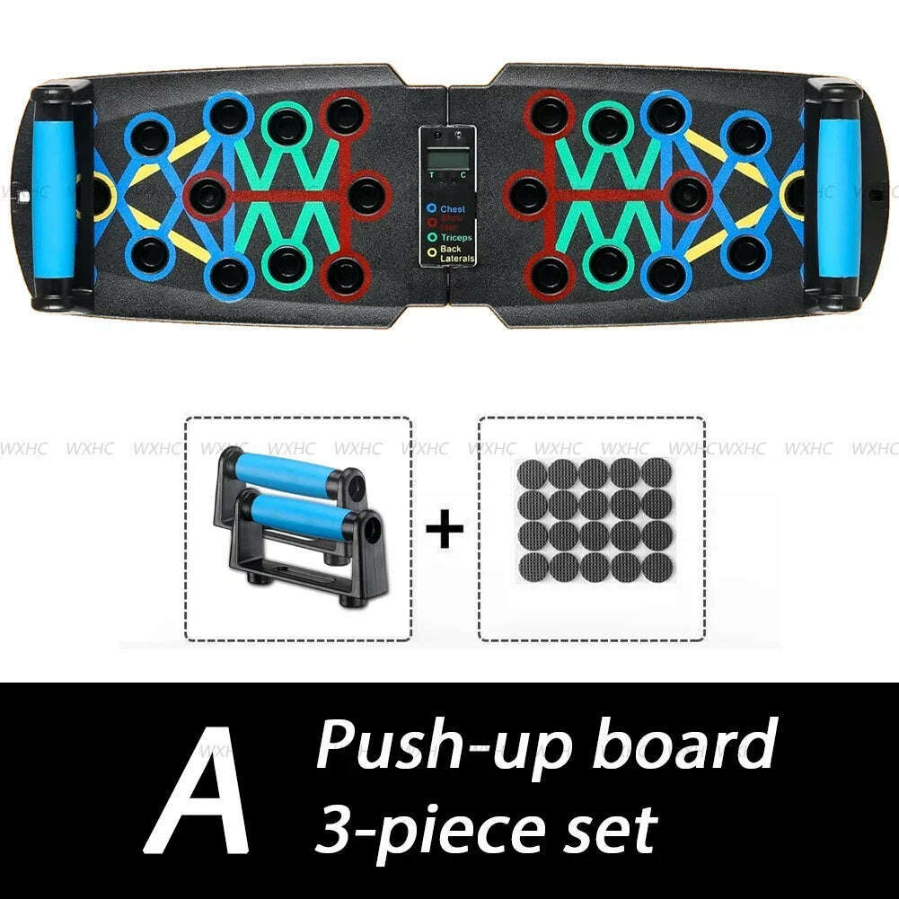 KIMLUD, Automatic Count Push Up Board Home Fitness Rack Pushup Bars Handles Foldable Professional Chest Abdomen Arms and Back Train, Auto counte 3-piece, KIMLUD APPAREL - Womens Clothes