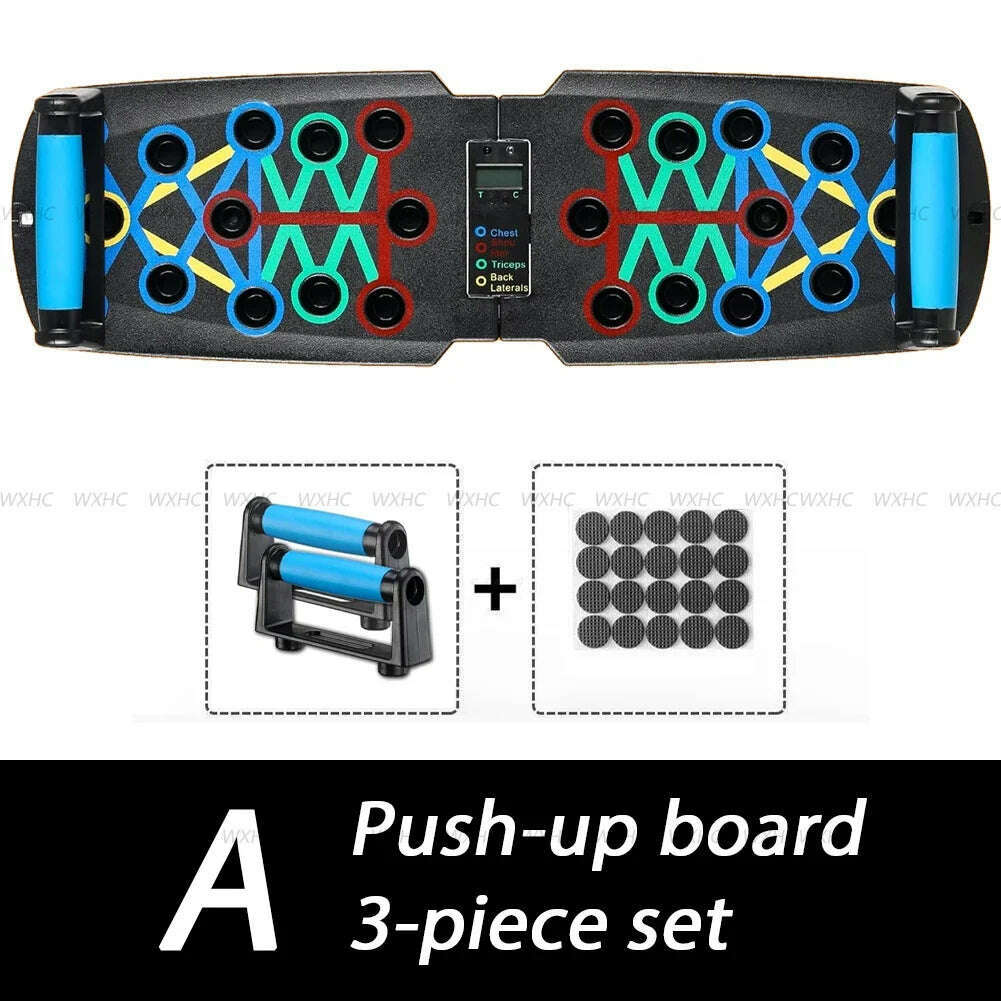 Automatic Count Push Up Board Strength Train Equipment Foldable for Chest Abdomen Arms and Back Train Home Gym Equipment Fitness - KIMLUD