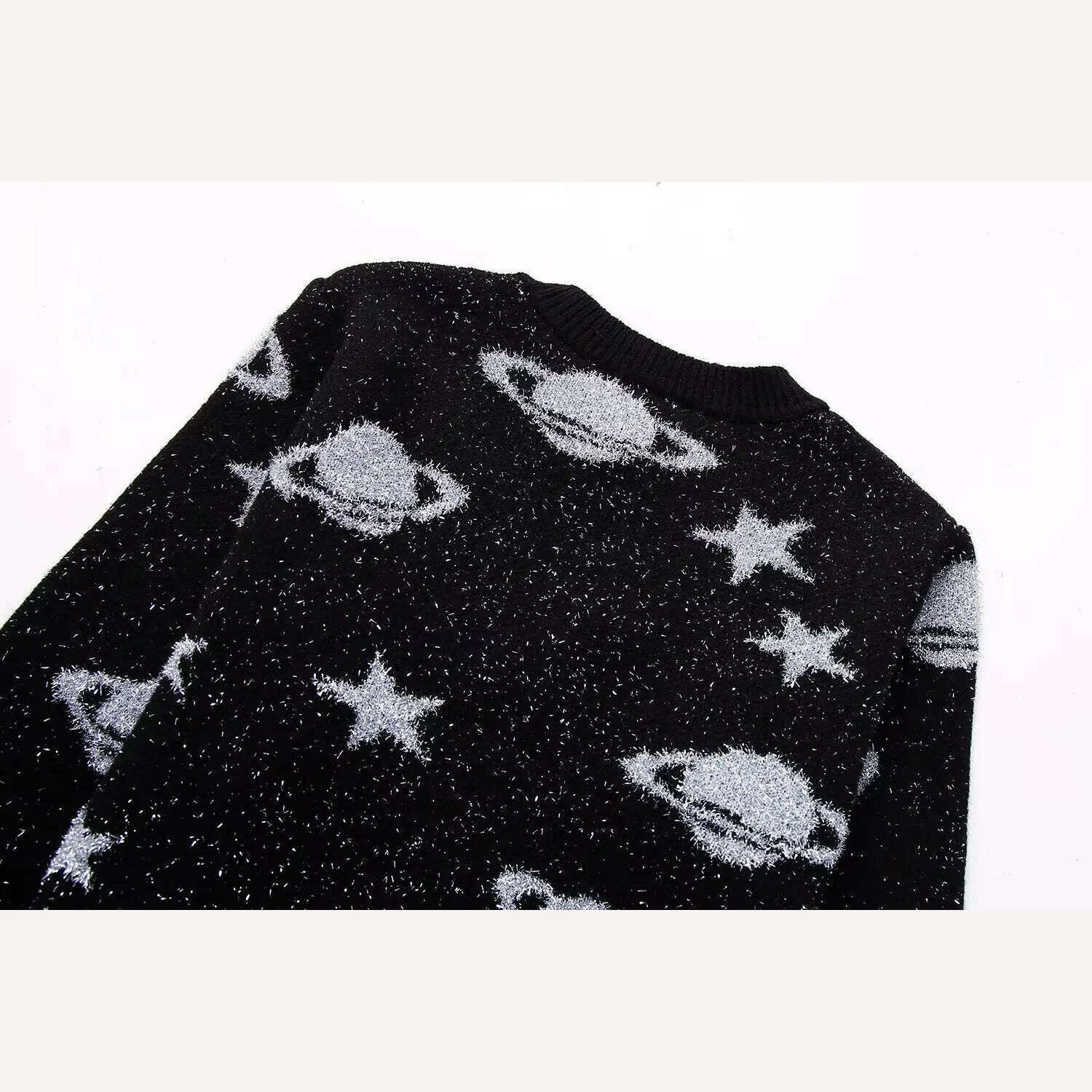 KIMLUD, Autumn Star Metal Silk Embroidered Knitted Cardigan Women Fashion O Neck Long Sleeve Sweater Coat Elegant Office Lady Knitwear, KIMLUD Womens Clothes