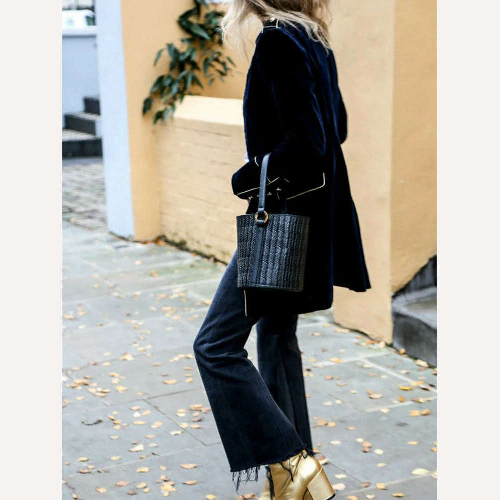 KIMLUD, Autumn Warm Velvet Jacket Women Long Sleeve Loose Women Coat Office Ladies Button Tops Female Outerwear Blazer Cardigan, KIMLUD Womens Clothes
