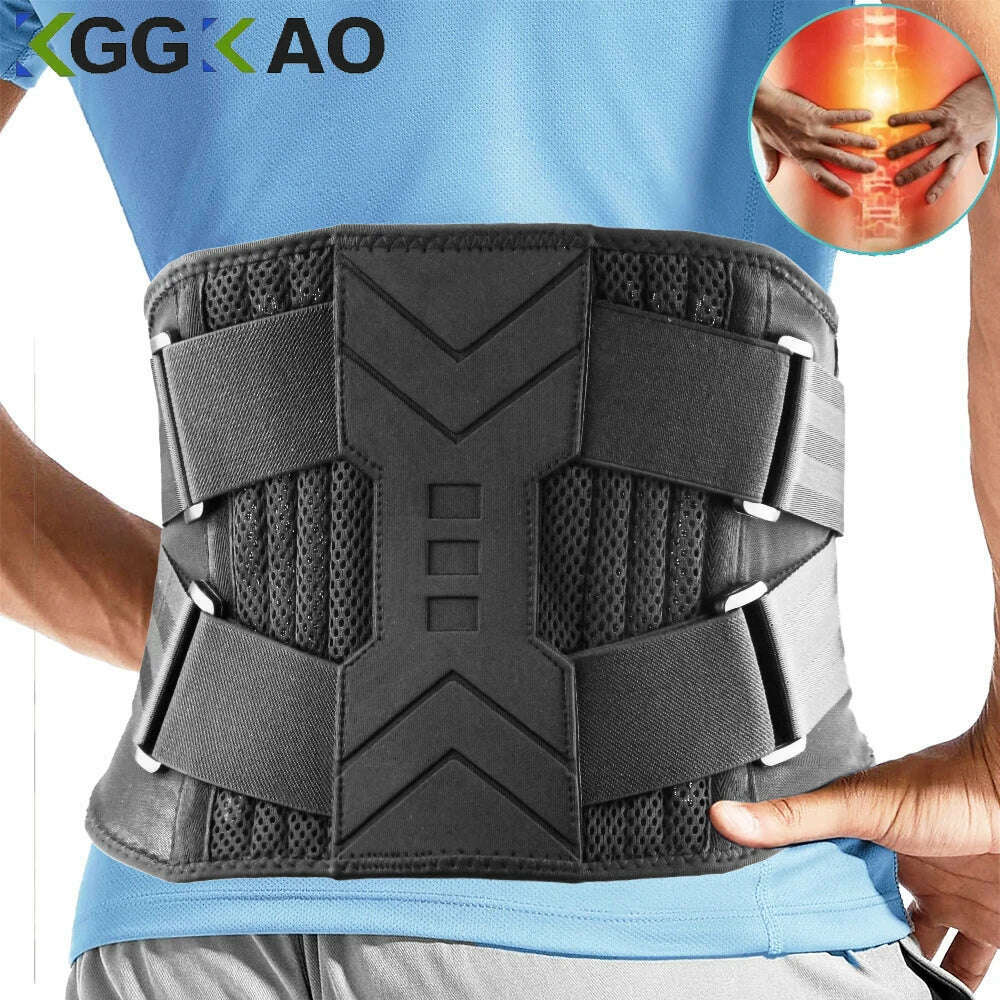 KIMLUD, Back Brace for Lower Back Pain Relief,Herniated Disc,Breathable Back Support Belt for Men Women,Lumbar Support Belt for Arthriti, KIMLUD Womens Clothes