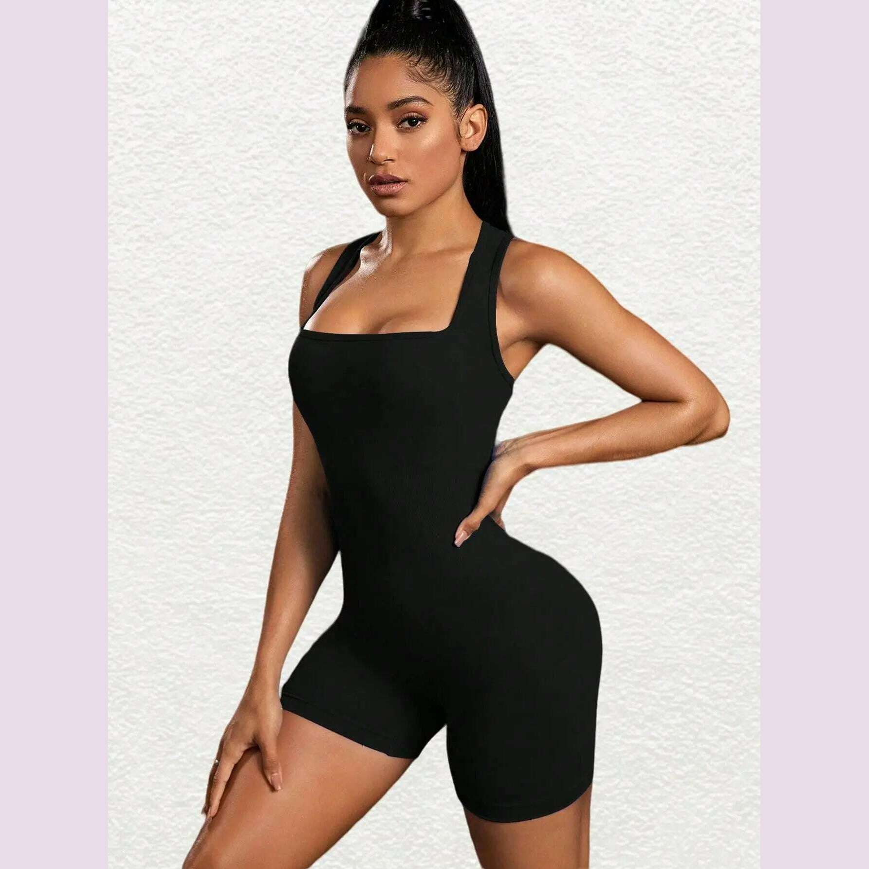 Back Cross Sports Yoga Jumpsuits Women One Piece Bodysuits High Stretchy Rompers Breathable Ropa Deportiva Mujer Gym Tracksuit - KIMLUD