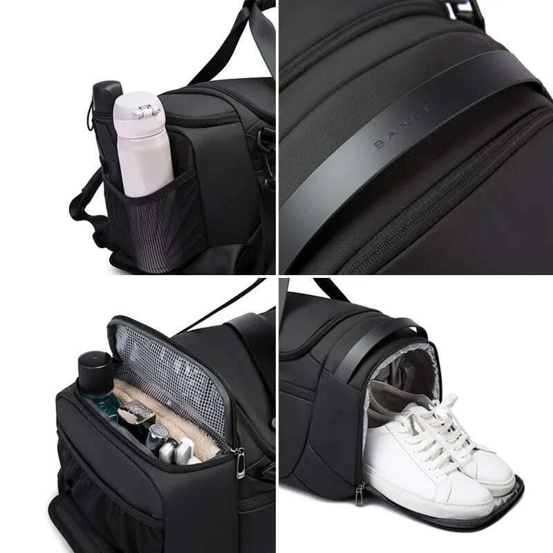 BANGE Sports Bags Men Gym Bags For Fitness Training Outdoor WaterProof Sport Bag Dry Wet Separation Bags Sac De Travel Bag - KIMLUD