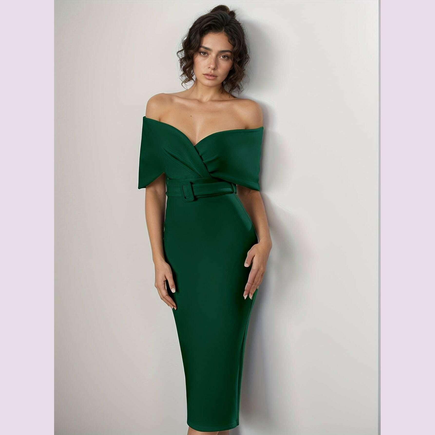 stunning-off-the-shoulder-bodycon-dress---v-neck-split-hem-belted-waist-elegant-design-for-wedding-party-formal-occasions---womens-clothing-body-hugging-silhouettekimlud-womens-fashion-34625781