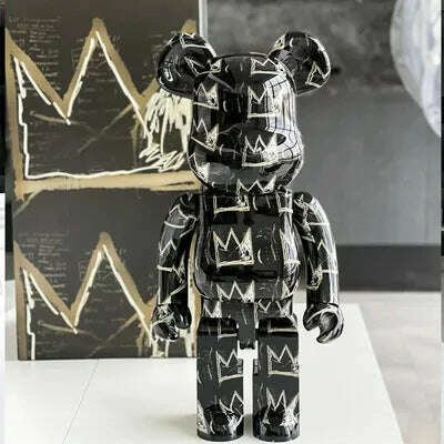 KIMLUD, Bearbricks 400 Figure Bearbricks 28cm Bearbricks Van Goghes BearBricks Daft Punks 2G Figurine White Moon Bear Brick High Quality, A8, KIMLUD Womens Clothes