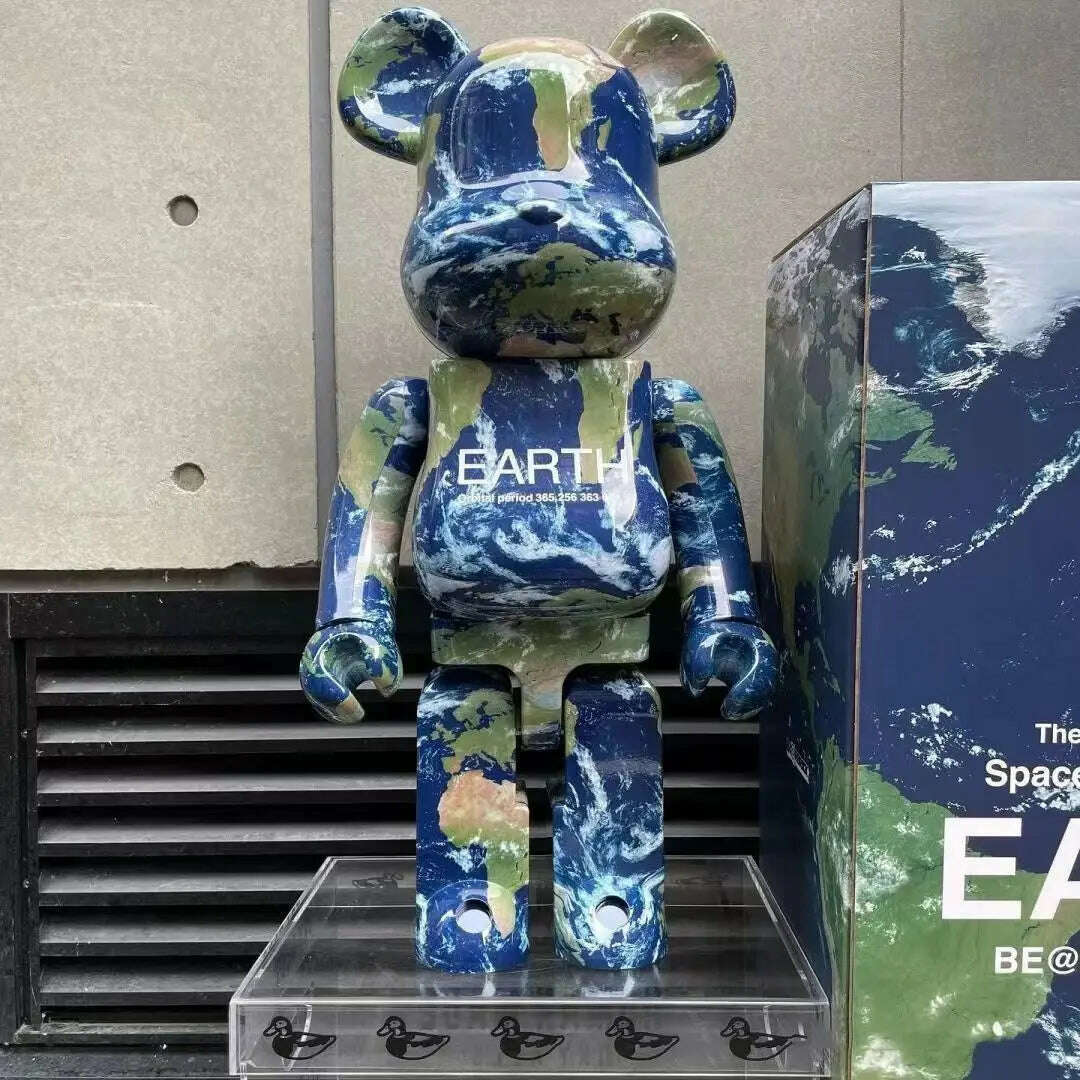 KIMLUD, Bearbricks 400 Figure Bearbricks 28cm Bearbricks Van Goghes BearBricks Daft Punks 2G Figurine White Moon Bear Brick High Quality, A15, KIMLUD Womens Clothes