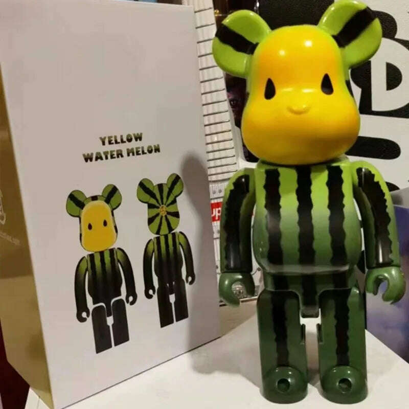 KIMLUD, Bearbricks 400 Figure Bearbricks 28cm Bearbricks Van Goghes BearBricks Daft Punks 2G Figurine White Moon Bear Brick High Quality, A18, KIMLUD Womens Clothes