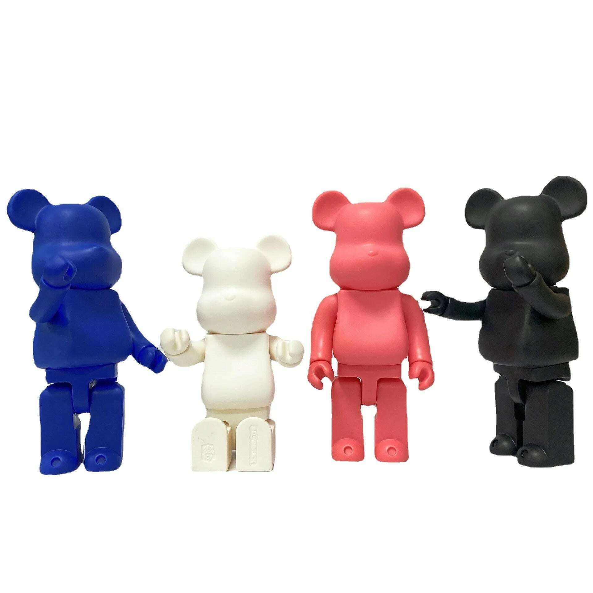 KIMLUD, Bearbricks 400 Figure Bearbricks 28cm Bearbricks Van Goghes BearBricks Daft Punks 2G Figurine White Moon Bear Brick High Quality, A22, KIMLUD Womens Clothes