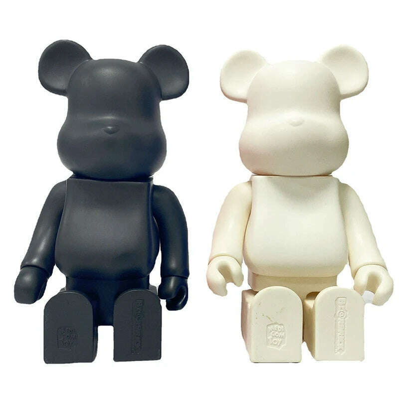 KIMLUD, Bearbricks 400 Figure Bearbricks 28cm Bearbricks Van Goghes BearBricks Daft Punks 2G Figurine White Moon Bear Brick High Quality, A30, KIMLUD Womens Clothes