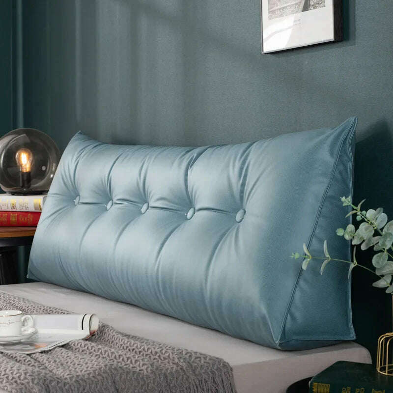 KIMLUD, Bedroom Waterproof Triangle Bedside Large Pillow With Filler Removable Bedside Cushion Headboar Soft Backrest Bed Cushion Cojin, 07 / 50x50x20cm, KIMLUD Womens Clothes