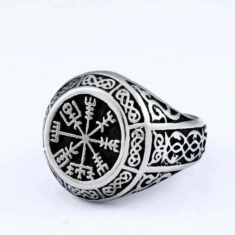 Beier 316L Stainless steel nose viking men ring Dragon Animal Pagan Odin Amulet Vegvisir scandinavian fashion jewelry BR8-622 - KIMLUD