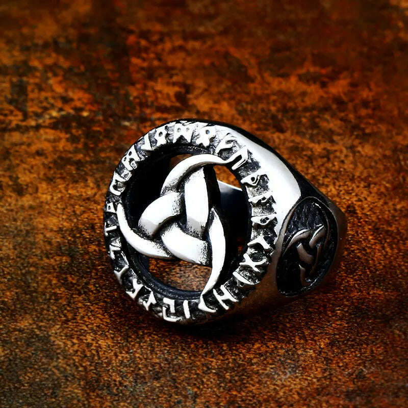 Beier 316L Stainless steel nose viking men ring Dragon Animal Pagan Odin Amulet Vegvisir scandinavian fashion jewelry BR8-622 - KIMLUD