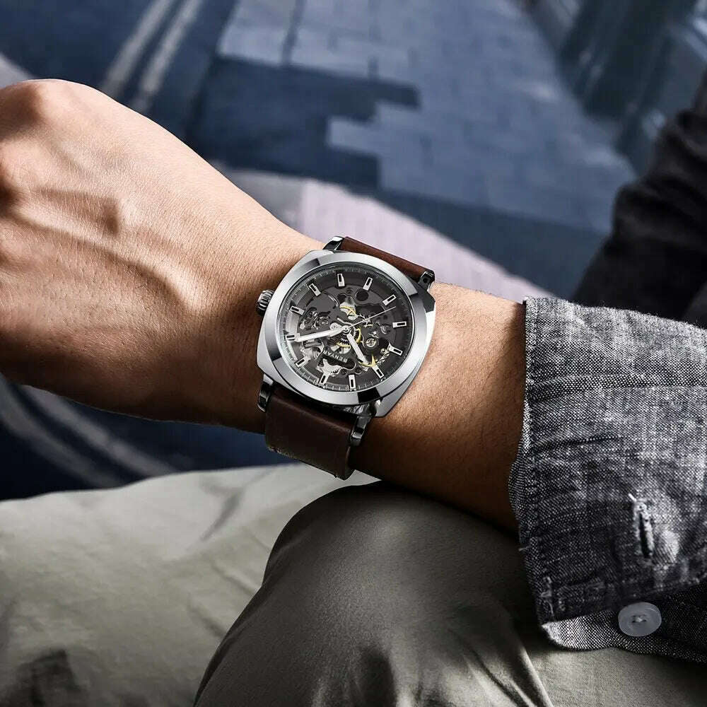 KIMLUD, BENYAR Mens Watches Top Brand Luxury Automatic Mechanical Men Business Waterproof Sport Watch Reloj Hombre, KIMLUD Womens Clothes