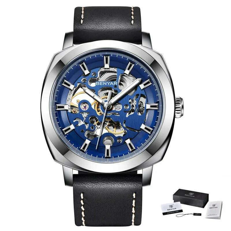 KIMLUD, BENYAR Mens Watches Top Brand Luxury Automatic Mechanical Men Business Waterproof Sport Watch Reloj Hombre, KIMLUD Womens Clothes