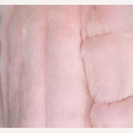 KIMLUD, BFFUR Short Real Fox Fur Coats Women 2022 Winter Fashion Natural Whole Skin Genuine Fox Fur Jackets With Fur Collar Overcoats, KIMLUD Womens Clothes