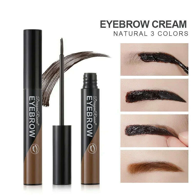 KIMLUD, Black Brown Peel-off Eyebrow Gel Tint Makeup Waterproof Lasting Eye Brow Enhancers Liquid Gel Tear Wear Easy Natural Brow Tattoo, KIMLUD Womens Clothes