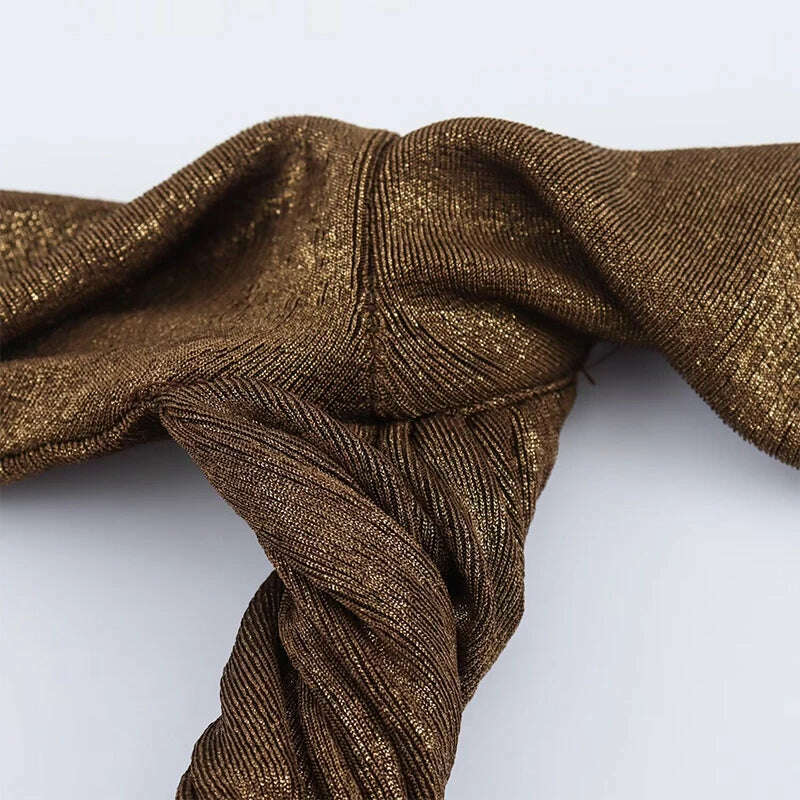 Bling Glitter Women Halter Maxi Dress Sexy V Neck Backless Lady Long Dresses Party Evening Birthday Clothes Elegant Prom Vestido - KIMLUD