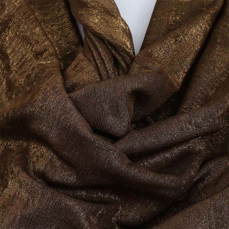 Bling Glitter Women Halter Maxi Dress Sexy V Neck Backless Lady Long Dresses Party Evening Birthday Clothes Elegant Prom Vestido - KIMLUD