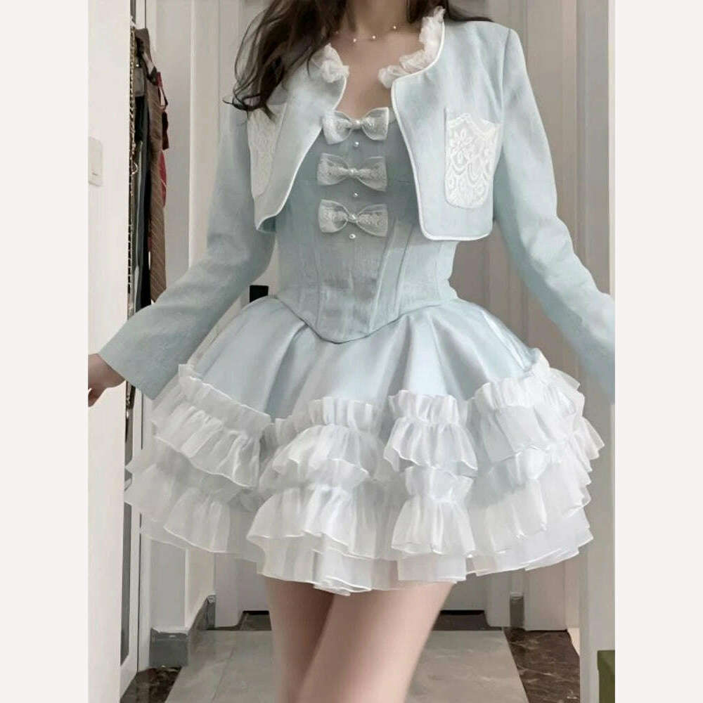 cute female dress set AS Robe 25SS Girls Dress Cute Girls Baby Set Sisters Matching Clothing Floral Collar Patchwork