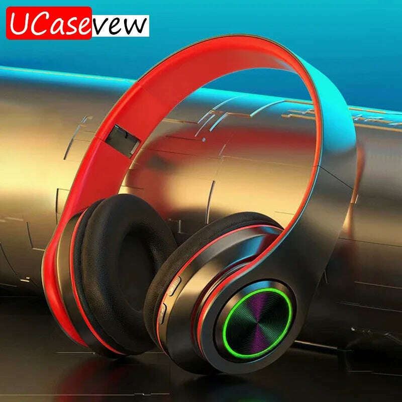 Bluetooth 5.0 Earphone Sport Headphones for iPhone Samsung Xiaomi Mobile Phone Wireless Headband Foldable Portable HeadSets - KIMLUD