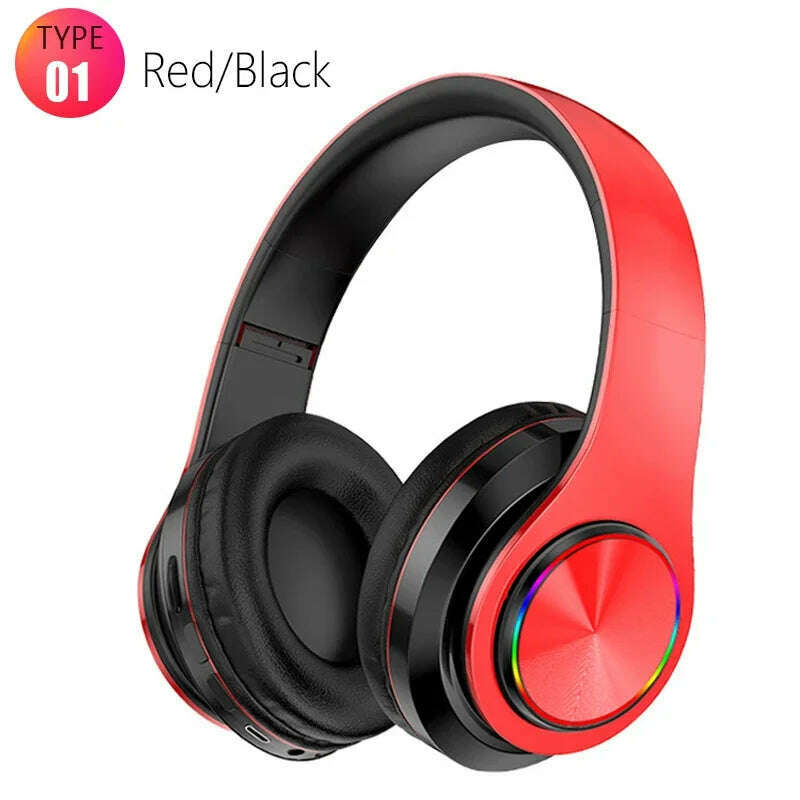 Bluetooth 5.0 Earphone Sport Headphones for iPhone Samsung Xiaomi Mobile Phone Wireless Headband Foldable Portable HeadSets - KIMLUD