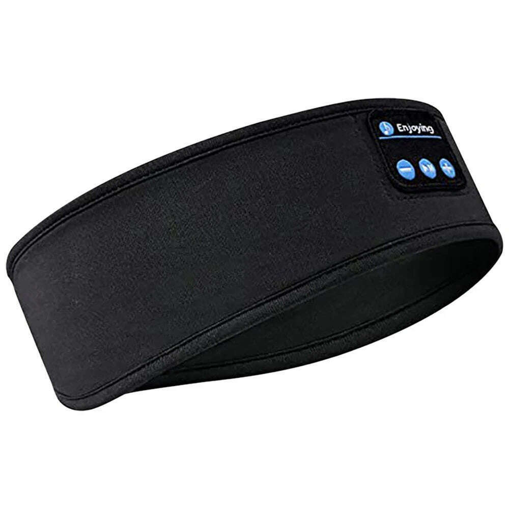 Bluetooth-compatible Earphones Sports Sleeping Headband Elastic Wireless Headphones Music Eye Mask Wireless Eye Headset Headband - KIMLUD