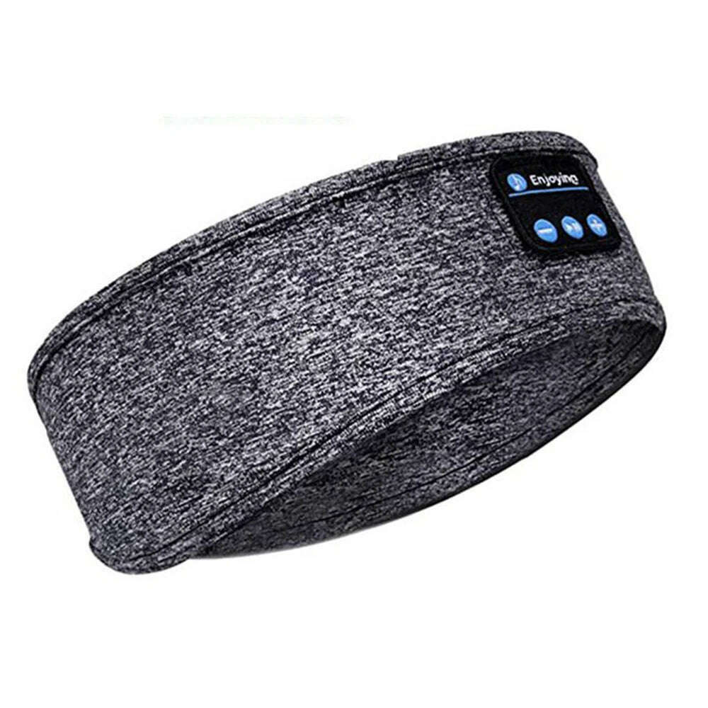 Bluetooth-compatible Earphones Sports Sleeping Headband Elastic Wireless Headphones Music Eye Mask Wireless Eye Headset Headband - KIMLUD